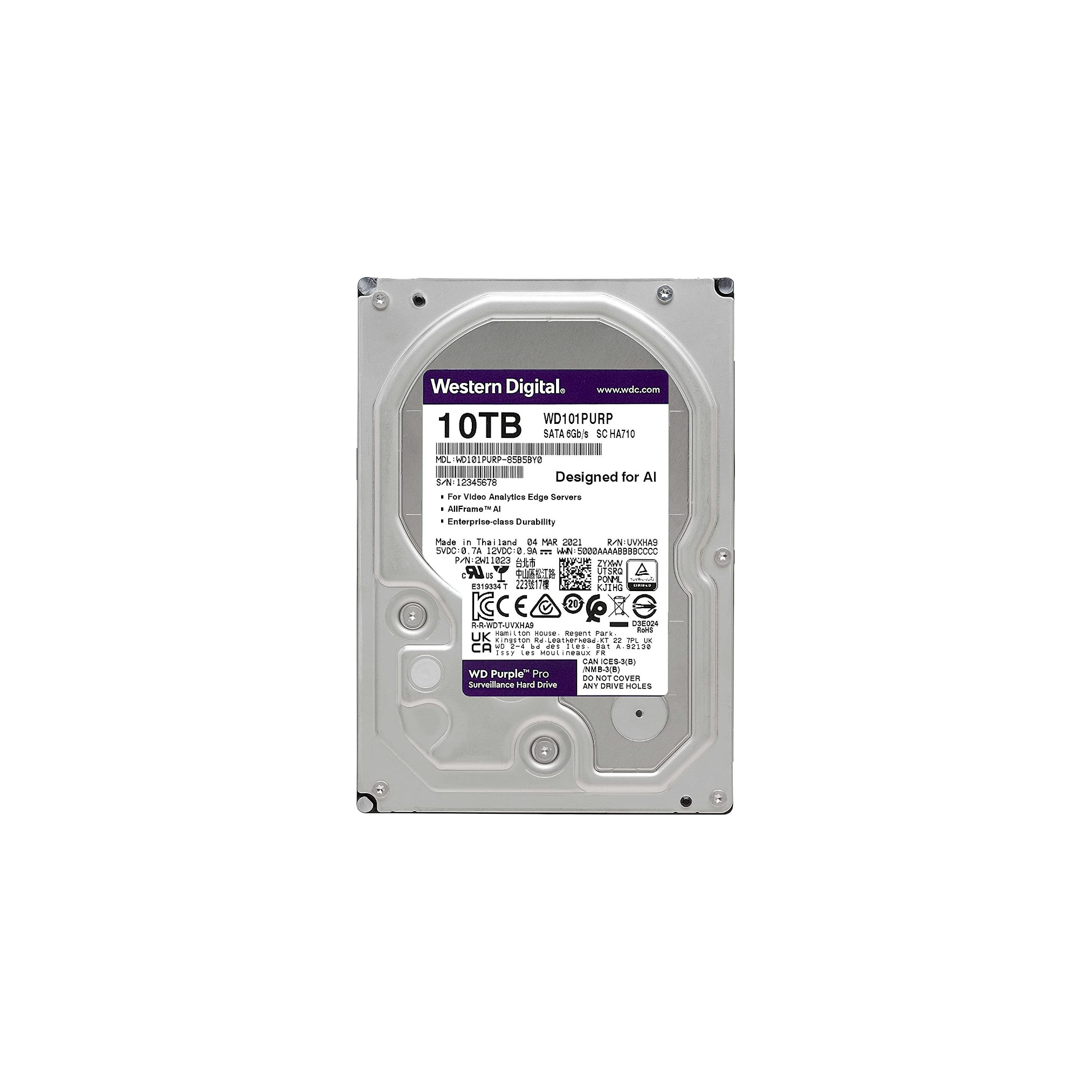 Hard Disk WD101PURP 10TB