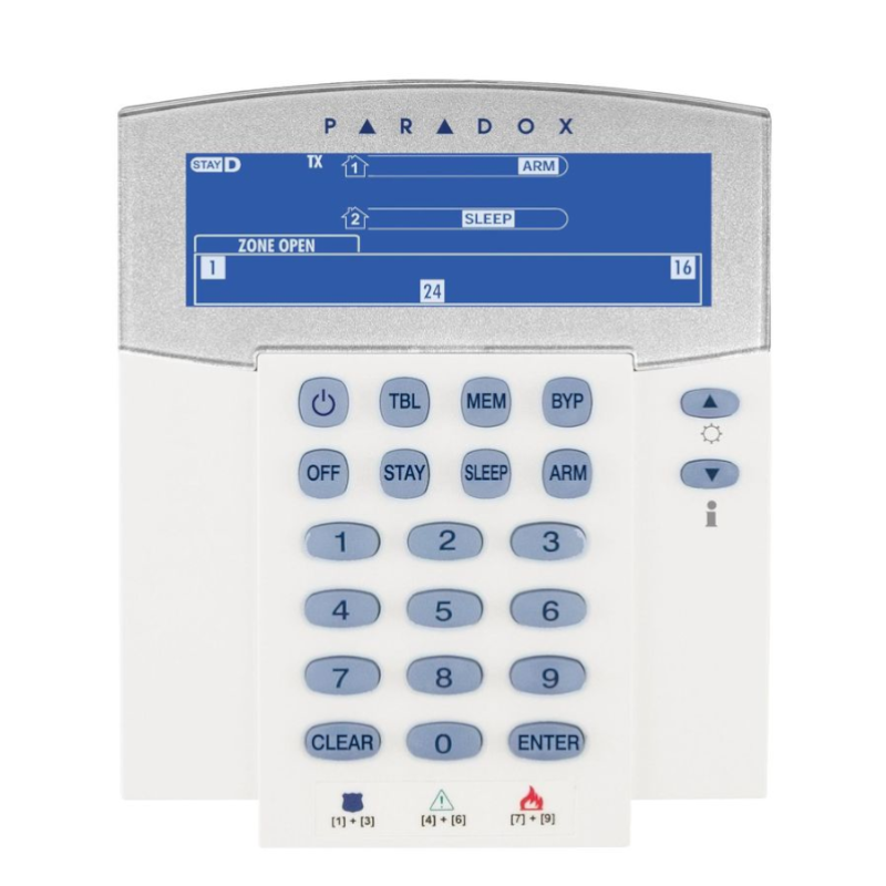 K38 Paradox bežični LCD šifrator 32 zone 868 MHz