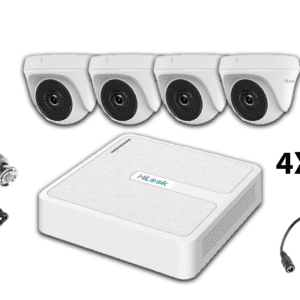 Komplet video nadzora 4 dome kamere HiLook THC-T120-P sa snimačem DVR-104G-K1