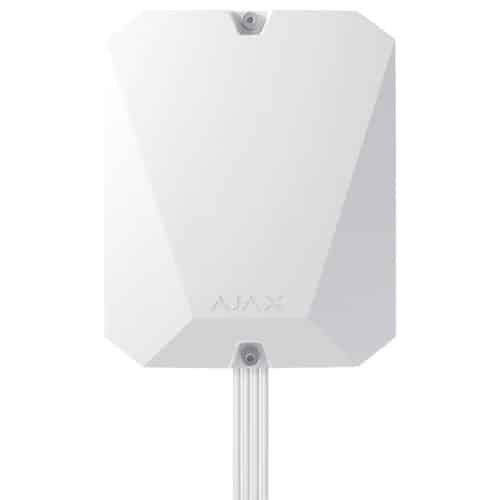 MultiTransmitter Fibra Ajax modul za integraciju 18 žičnih zona beli